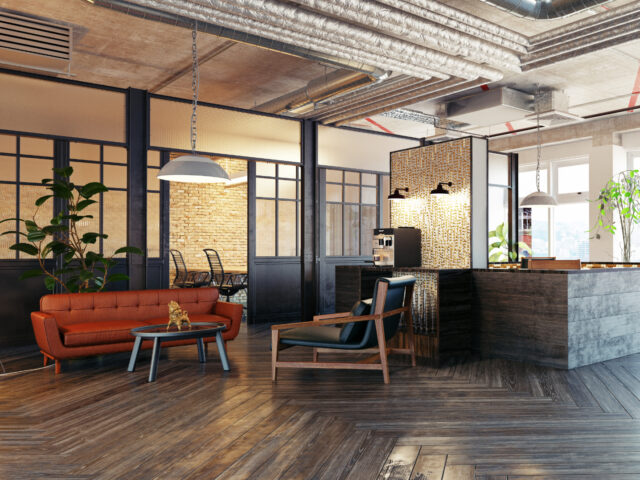 modern lobby interior.